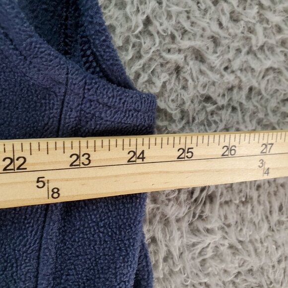 Columbia Jacket Mens XL Navy Blue Polyester Fleece Vest Sleeveless Full-Zip - Picture 4 of 7